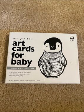 Visual Stimulation Art Cards for Baby Infant Black White Collection Wee Gallery
